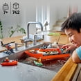 thumbnail image 2 of LEGO City Coast Guard Rescue Boat & Helicopter Building Set, 742 pc., 2 of 6
