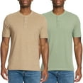 thumbnail image 1 of WP Weatherproof Men's 2 Pack Short Sleeve Henley, 1 of 5