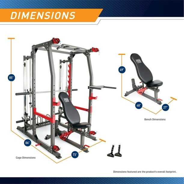 Marcy Pro Smith Home Gym Training Machine System Cage
