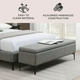 thumbnail image 2 of Regina Upholstered Storage Bench, Assorted Sizes And Colors, 2 of 11