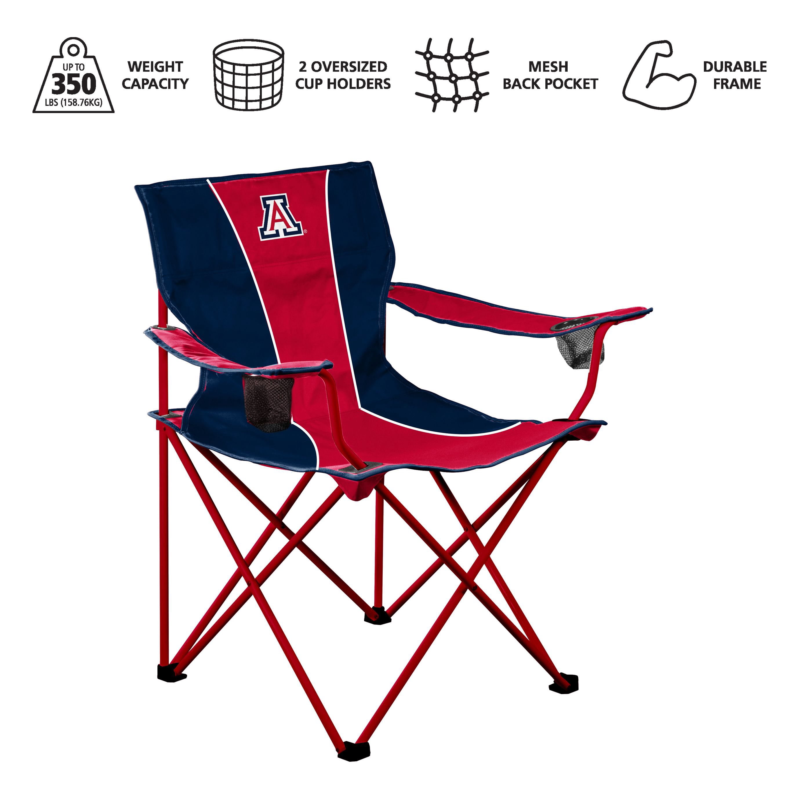レアデック　New fan back 1st print 赤&青 Logo Brands Arizona Wildcats Sideline XL Chair - Samsclub.com