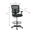 thumbnail image 3 of Alera Elusion Series Mesh Stool, Supports Up to 275 lb. (Black), 3 of 8