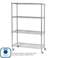 thumbnail image 4 of Seville Classics 4-Tier Steel Wire Shelving, 36" W x 14" D x 56.5"H, 4 of 13