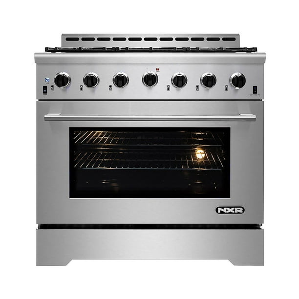 れん NXR 5.5 cu. ft. Freestanding Dual Fuel Range with Convection Oven