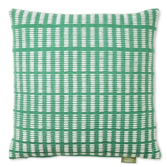 Town & Country Terra Alara Textured Geo Stripe Decorative Pillow