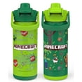 thumbnail image 4 of Zak Designs 20-oz. Stainless Steel Double Wall Beacon Straw Bottle for Kids, 2 pack, Choose Character, 4 of 13