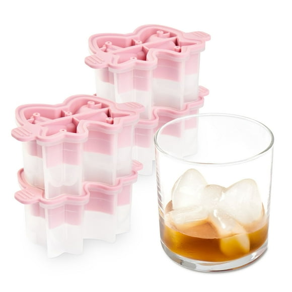 Tovolo 4-Piece Silicone Holiday Bow Ice Molds
