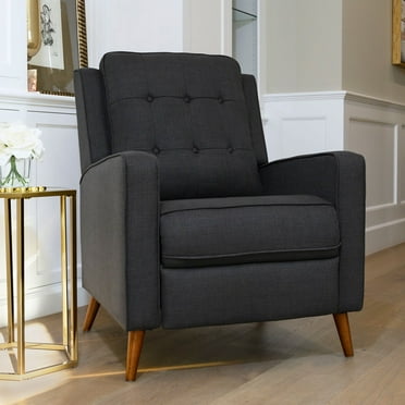 Chicago Mid-Century Pushback Recliner, Assorted Colors