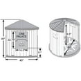 thumbnail image 2 of ASL Solutions Insulated Colossal Round Barn Premium Palace Dog House, Choose Color, 2 of 9