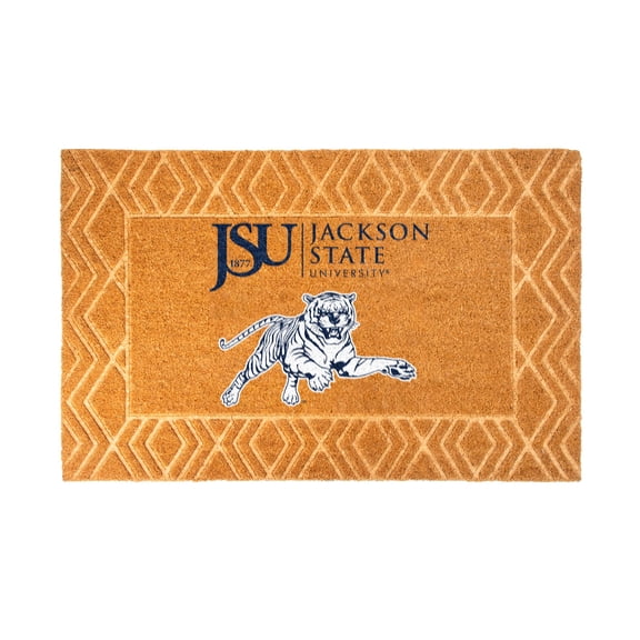 Logo Brands Jackson State Tigers Coir Outdoor Mat
