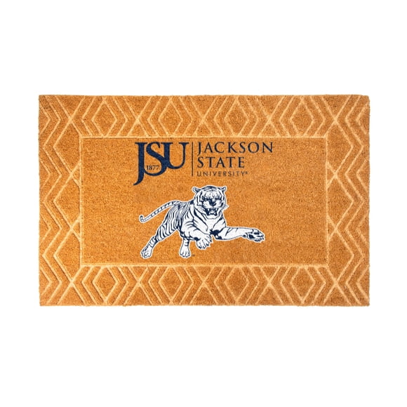 Logo Brands Jackson State Tigers Coir Outdoor Mat
