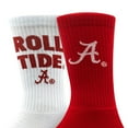 thumbnail image 3 of Alabama Crimson Tide Adult 2-Pack Crew Socks, 3 of 3