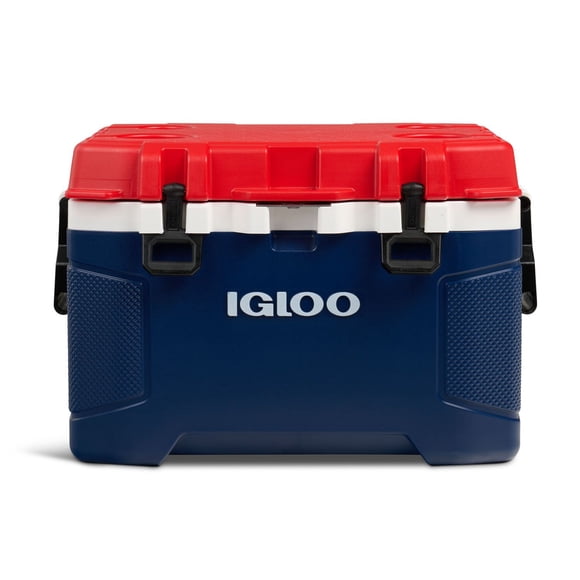 Igloo 50 QT Trailmate Cooler, Americana Red White and Blue