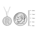 thumbnail image 5 of Diamond Initial Pendant Necklace in Sterling Silver, 5 of 5