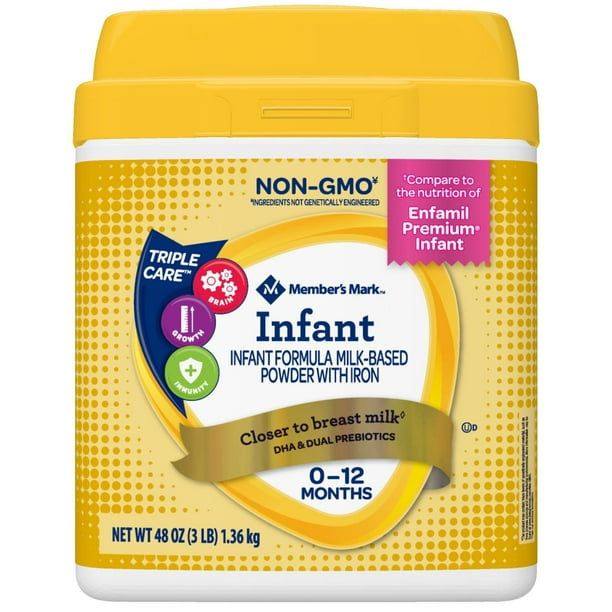 Member's Mark Infant Formula Milk-Based Powder with Iron (48 oz
