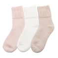 thumbnail image 2 of Cuddl Duds Women's 3-Pack Plush Lounge Sock, 2 of 4