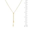 thumbnail image 4 of 20.5" Adjustable Mirror Chain Lariat Necklace in 14K Gold, 4 of 5