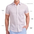 thumbnail image 8 of Nick Graham Men's Performance Short Sleeve Woven Sport Shirt, 8 of 9
