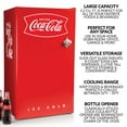 thumbnail image 2 of Coca-Cola 3.2 Cu. Ft. Refrigerator With Freezer, Red, 2 of 7
