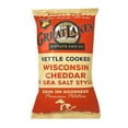 thumbnail image 1 of Great Lakes Wisconsin Cheddar & Sea Salt Kettle Cooked Potato Chips, 22 oz., 1 of 5