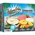 thumbnail image 1 of Island Way Handcrafted Assorted Fruit Sorbet, Frozen, 10 ct., 1 of 4