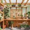 thumbnail image 7 of Backyard Discovery 9' x 6' Modern Cedar Greenhouse, 7 of 15
