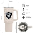 thumbnail image 3 of Logo Brands Las Vegas Raiders 40 oz. Stainless Steel Tumbler Set, 3 of 6