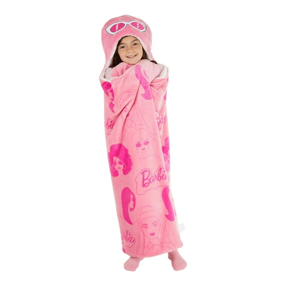 Kids Licensed 40" x 50" Hooded Throw with Sherpa Lining