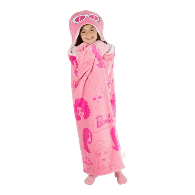 Kids Licensed 40" x 50" Hooded Throw with Sherpa Lining