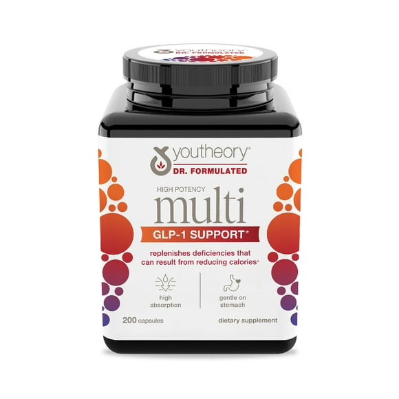 Youtheory High Potency Multi GLP-1 Support Capsules, 200 ct.