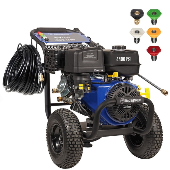 Westinghouse 4400 PSI 4.2 GPM 420cc Gas Powered Triplex Pump Cold Water Pressure Washer with 5-Quick Connect Nozzles