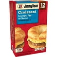 thumbnail image 1 of Jimmy Dean Sausage, Egg & Cheese Croissant Sandwiches, Frozen 12 ct., 1 of 9
