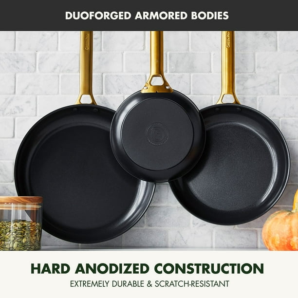 GreenPan Reserve 3-Piece Fry Pan Set (8