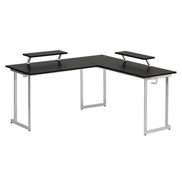 Techni Sport TS-220L Warrior L-Shaped Computer Gaming Desk, Assorted Colors