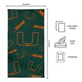 thumbnail image 4 of Logo Brands Miami Hurricanes 38"x72" Beach Towel, 4 of 4