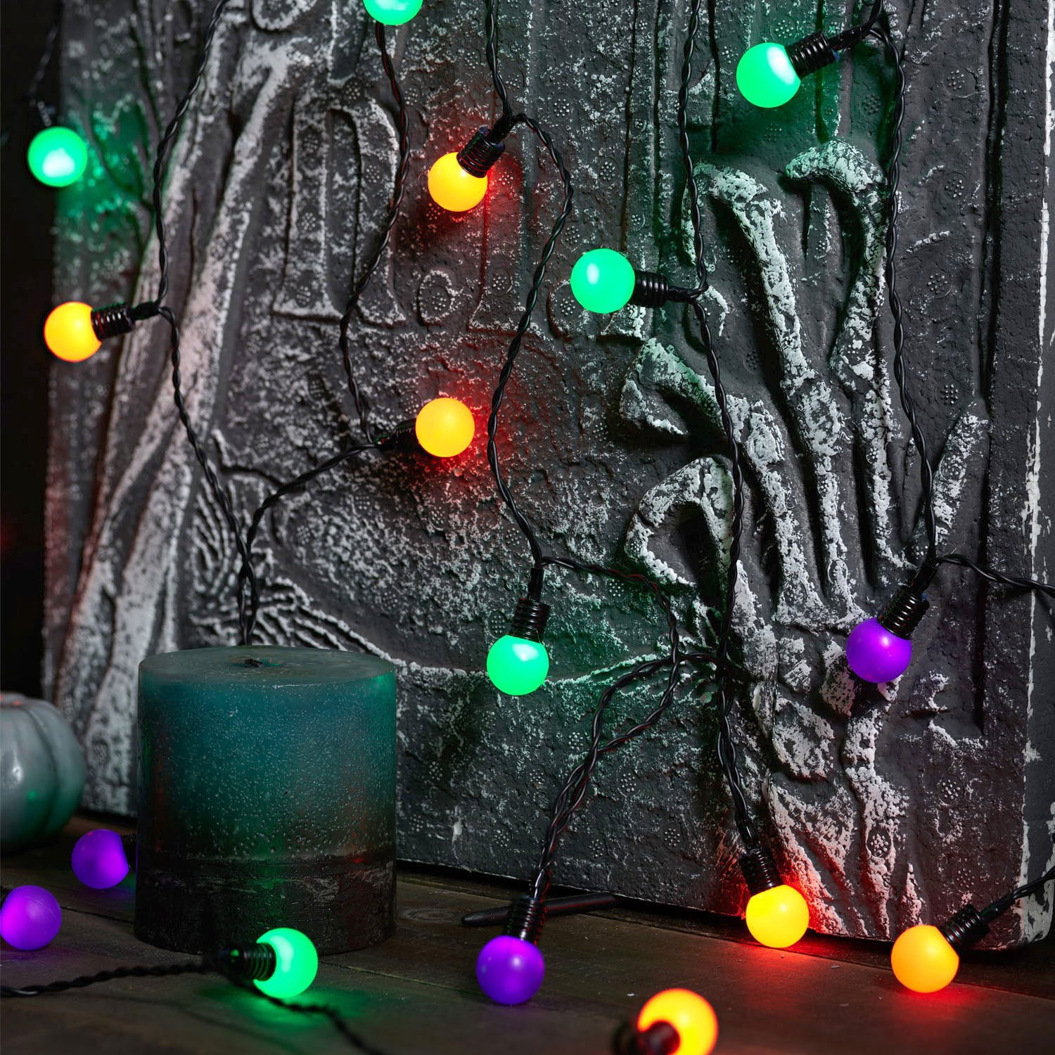Member's Mark 50ct 8-Function LED Berry Lights, Set of 3, 24.5