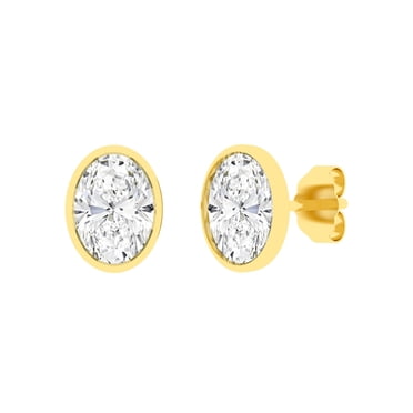 Lab Created Diamond Earrings in 14K Gold