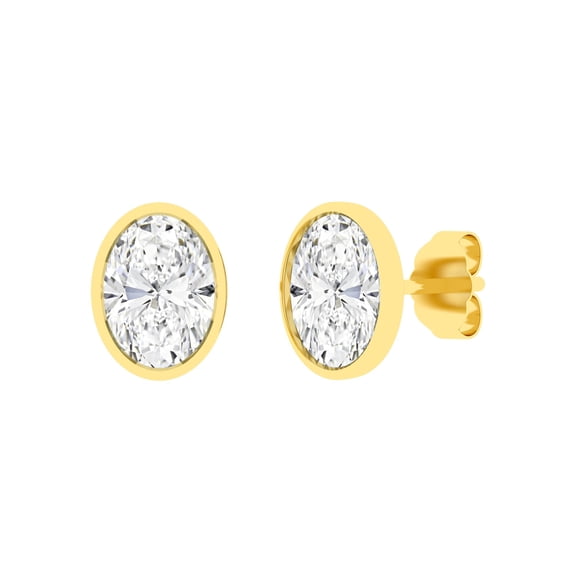 Lab Created Diamond Earrings in 14K Gold
