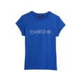 thumbnail image 4 of Bebe Women's Short Sleeve Rhinestone Logo T-Shirt, 4 of 6