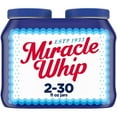 thumbnail image 1 of Miracle Whip Original Mayo-Like Dressing, 30 fl. oz., 2 pk., 1 of 9
