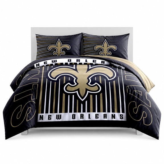 Logo Brands New Orleans Saints Comforter Set