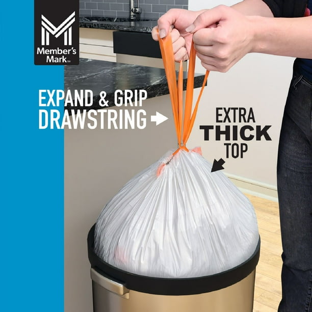 Member's Mark Power Flex 13-Gallon Tall Kitchen Trash Bags, 200 ct