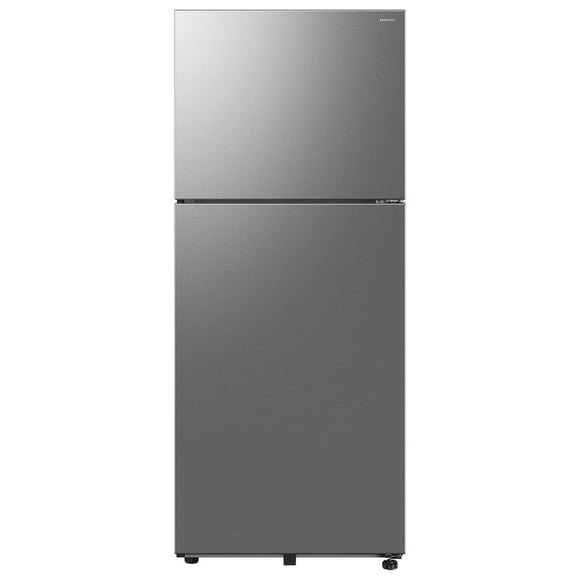 Samsung 18 cu. ft. Top Freezer Refrigerator with Ice Maker in Stainless Steel