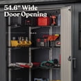 thumbnail image 13 of Keter 7.5' x 15' Newton Plus Resin Outdoor Shed Durable Storage, Graphite, 13 of 20