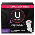 thumbnail image 1 of U by Kotex All Nighter Ultra Thin Pads with Wings, Extra Heavy Overnight (60 ct.), 1 of 10