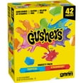 thumbnail image 1 of Gushers Strawberry & Tropical Variety Pack Snacks, 0.8 oz., 42 pk., 1 of 10