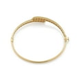 thumbnail image 2 of Twist Bypass Bangle Bracelet in 14K Gold, 2 of 3