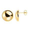 thumbnail image 2 of Round Dome Stud Earrings in 14K Gold, 2 of 4