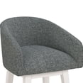thumbnail image 17 of HH2 Home Upholstered Barrel Back Wood Adjustable Height Swivel Bar Stool, 17 of 20