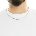 thumbnail image 6 of Italian Sterling Silver Herringbone Chain Necklace, 6 of 8